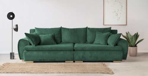 Home affaire Big-Sofa Katja, B: 275 cm - OTTO. Verlässliche Qualität., Mega-Sofa mit 4 Zierkissen