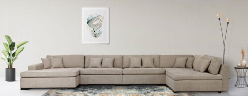 Home affaire Wohnlandschaft Skara U-Form, Lounge-Sofa mit Federkernpolsterung, in vielen Bezugsvarianten