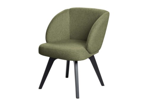 Home affaire Esszimmersessel Aretha Esszimmerstuhl, Bequemsessel mit abgerundete Rückenlehne, mit massiven Buchenholzbeinen, gepolstert, in 3 Farben erhältlich