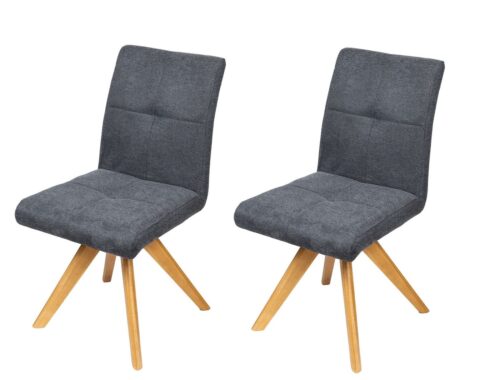 Home affaire Drehstuhl Ida Polsterstuhl, Küchenstuhl, 4-Fußstuhl (2 St), 180° drehbar, mit automatischer Rückstellung