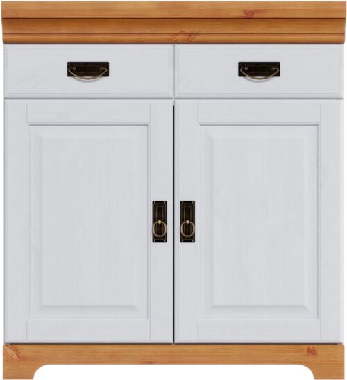 Home affaire Spülenschrank Rügen Breite 80 cm, Kiefer massiv, mit 2 Türen