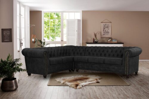 Home affaire Chesterfield-Sofa Rysum L-Form, Chesterfield-Optik, langer Schenkel links oder rechts