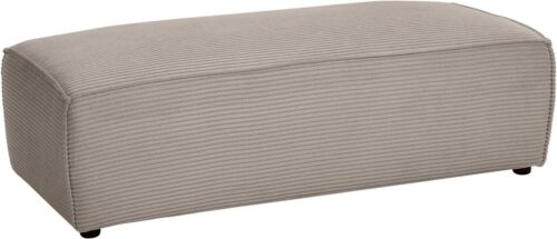 Home affaire Hocker NEU: SHERWOOD XXL, Polsterhocker, Cord, Webstoff, rechteckig, bequemer Sitzkomfort, 130/60/44 cm, Krokodilverbinder