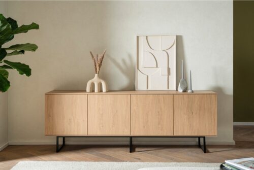 Home affaire Lowboard Lund, moderner TV-Unterschrank, Kommode mit Kufengestell, ausreichend Stauraum, vielseitig einsetzbar, 200 cm breit