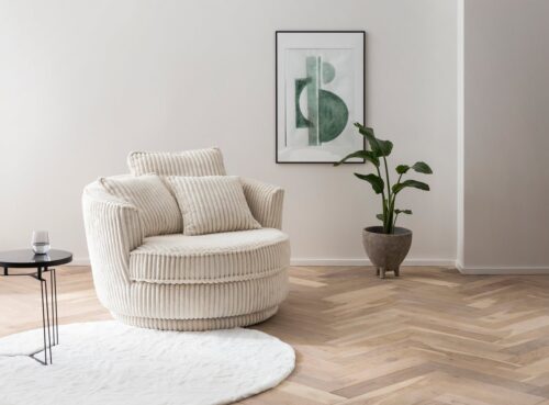 Home affaire Drehsessel MAISIE, Love Seat XXL, Lese-Sessel BIG-, Sessel in MEGA CORD u. Web-Velours, 360 Grad drehbar