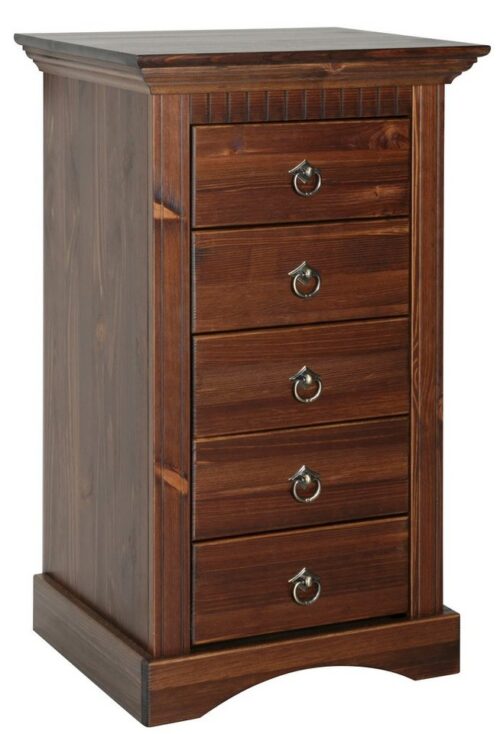 Home affaire Kommode Rustic, Breite 48cm, aus massiver Kiefer, 5 Schubladen, FSC®-zertifiziert
