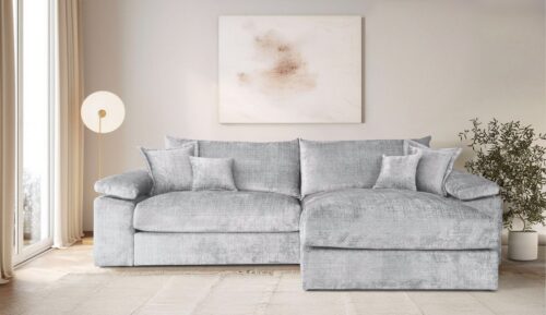 Home affaire Ecksofa Soft&Cosy XXL L-Form, B: 303 cm - OTTO. Verlässliche Qualität., Mega-Sofa, Cord oder Chenille-Struktur, mit Federkern & 4 Zierkissen