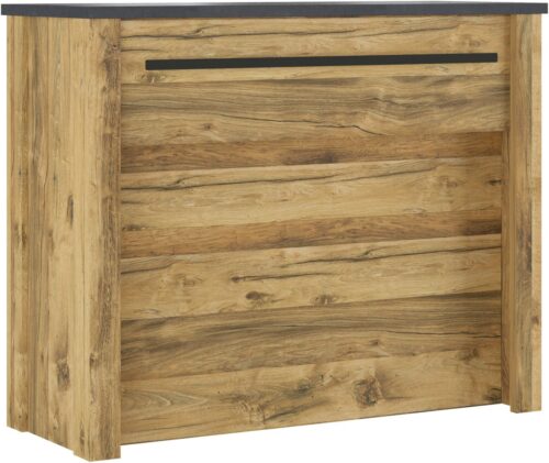 Home affaire Barschrank York, moderne Küchentheke im Industrialdesign mit Handtuchstange aus Metall, ausreichend Stauraum, 130 cm breit