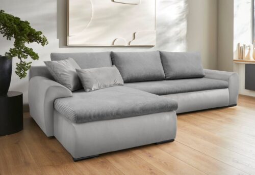 Home affaire Ecksofa Win L-Form, B: 285 cm - OTTO. Verlässliche Qualität., mit 2 Zierkissen, optional Bettfunktion & Bettkasten