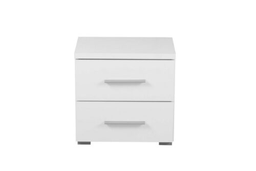 Home affaire Nachtkonsole Uni Nachttisch, Nachtkommode, Nachtschrank, Beistelltisch, Kommode, Platzsparend, 2 Schubladen, Griff