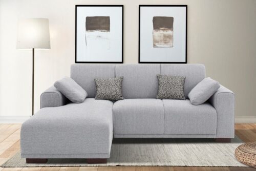 Home affaire Ecksofa BORNHOLM L-Form, B: 234 cm - OTTO. Verlässliche Qualität., Recamiere links oder rechts bestellbar, Wellenfederung, inkl. 2 Kissen