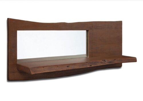 Massivmoebel24 Wandregal PURE ACACIA, 1-tlg., Wandregal Akazie 101x22x38 braun lackiert PURE ACACIA #807