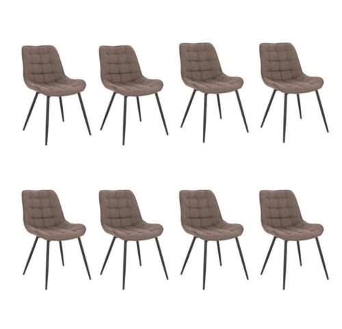 HOME DELUXE Esszimmerstuhl Polsterstuhl 2er - 8er Set IKALO (8 St), Gestell aus Metall, Küchenstuhl