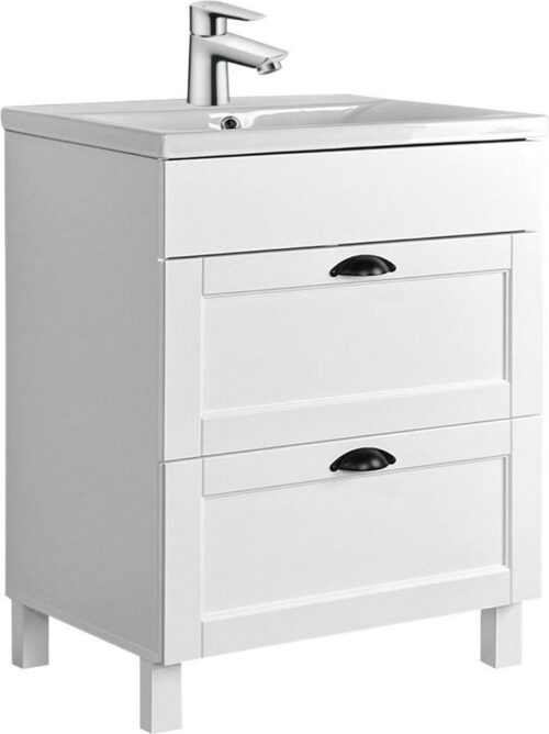 Home affaire Waschtisch Lede (Set, 2-St), Badmöbel mit 2 Schubladen inkl. Waschbecken