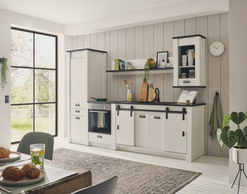 Home affaire Küchenzeile Sherwood, Breite 284 cm, mit Herdumbauschrank, ohne E-Geräte