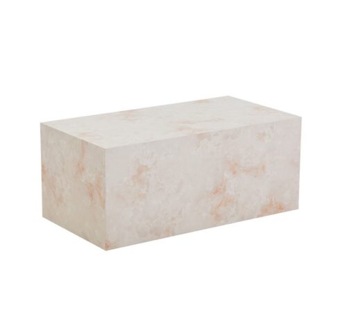 HOME DELUXE Couchtisch Marmor AMIRI L - 95 x 40 x 50 cm, Marmoroptik, Wohnzimmertisch, Beistelltisch