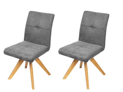 Home affaire Drehstuhl Ida Polsterstuhl, Küchenstuhl, 4-Fußstuhl (2 St), 180° drehbar, mit automatischer Rückstellung