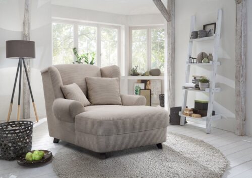 Home affaire XXL-Sessel Oase, B: 120 cm, Sitzhöhe: 50 cm - OTTO. Verlässliche Qualität., mit 2 Zierkissen & Massivholzfüße