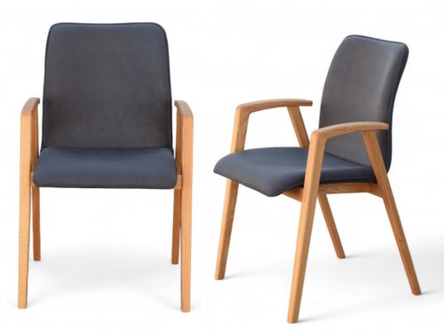 Home affaire Armlehnstuhl Loreen Esszimmerstuhl, Polsterstuhl, Designstuhl (Set, 2 St), mit Massivgestell, hochwertig gearbeitet, Armlehnen, stilvoll, bequem