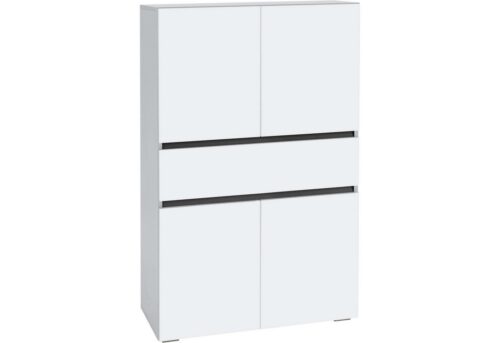 Home affaire Midischrank Wisla mit 4 Türen & 1 Schublade, Breite 76 cm, Höhe 130 cm