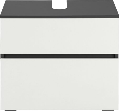 Home affaire Waschbeckenunterschrank Wisla Siphonausschnitt, Push-to-open-Funktion, Breite 60cm, Höhe 55 cm