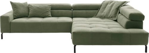 Home affaire Ecksofa Claya, L-Form, incl. Kopfteilverstellung, Breite 311 cm, mit elektrischem Sitzvorzug im Hauptelement