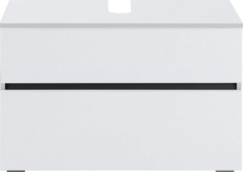 Home affaire Waschbeckenunterschrank Wisla Siphonausschnitt, Push-to-open-Funktion, Breite 80 cm, Höhe 55 cm