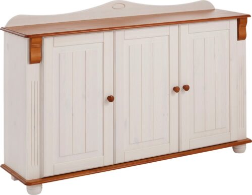 Home affaire Sideboard Adele, Kommode, 3-türig, Breite 130 cm, aus massiver Kiefer, FSC®