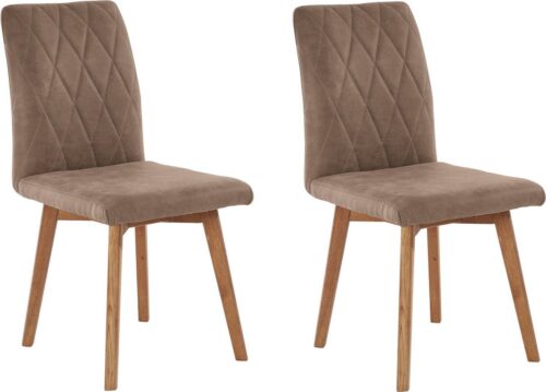 Home affaire Esszimmerstuhl Brest (Set, 2 St), Gestell aus Eiche Massivholz geölt