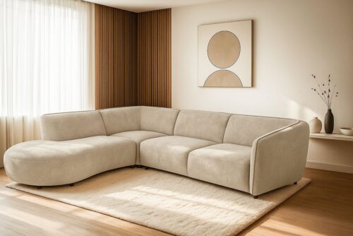 Home affaire Ecksofa Ostrup, schlichtes modernes Design, in verschiedenen Farben