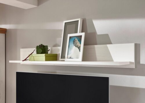 Home affaire Wandboard Cremona, modernes Wandregal, Wandhalter mit Ablagefach, 146 cm breit, vielseitig einsetzbares Hängeregal, in Pinie Weiß mit Wotan Eiche