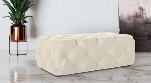 Home affaire Polsterhocker FOLLINA, Polsterhocker mit klassischer Chesterfield-Knopfheftung