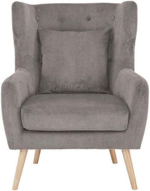 Home affaire Ohrensessel Yamuna, mit Sitzpolsterung, Gestell und Füße aus Massivholz, Sitzhöhe 47 cm