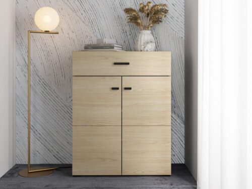 Home affaire Schuhkommode Rathlin Schuhschrank, Schuhregal, für ca. 9 Paar Schuhe, zwei Regale und eine Schublade, Gesamtbreite 77 cm