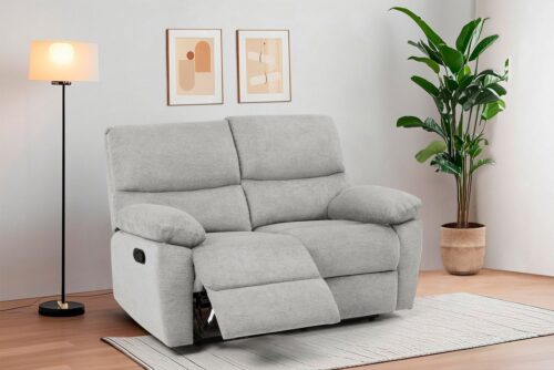 Home affaire 2-Sitzer LANNOY, mit manueller o. elektrischer Relaxfunktion in beiden Sitzen., Elektrische Variante mit USB A/C. Federkern, Webstoff