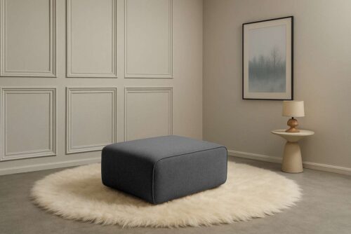 Home affaire Polsterhocker Noord 92/66 cm, mit Kedernaht, schöne Serienergänzung