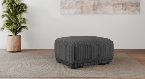 Home affaire Polsterhocker BORNHOLM, kleiner Hocker passend zur Serie, Maße B/T/H: 61/72/46 cm, mit Wellenfederung, in hochwertiger Verarbeitung