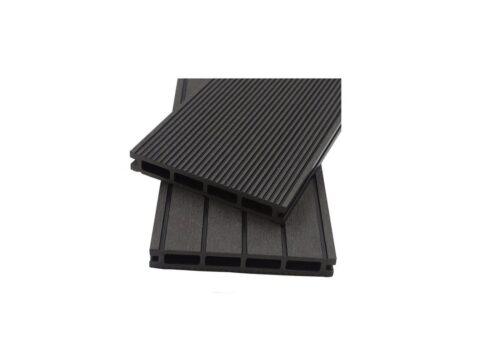 HOME DELUXE Terrassendielen WPC Dielen SAMANA Komplettset - Anthrazit Flächenauswahl, Inkl. Unterkonstruktion und Zubehör, Terrassenboden Balkonbelag