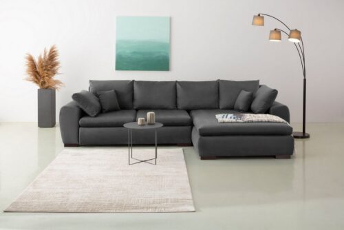Home affaire Ecksofa Cara Mia L-Form, B: 325 cm - OTTO. Verlässliche Qualität., mit 4 Zierkissen, optional Bettfunktion & Bettkasten