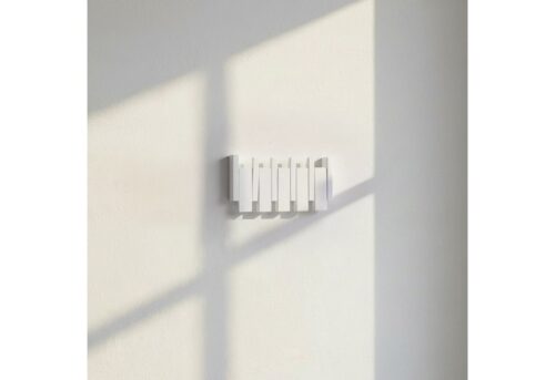 HOME DELUXE Garderobenleiste PORTE, 4 Haken, bewegliche Haken, Garderobe aus Holz