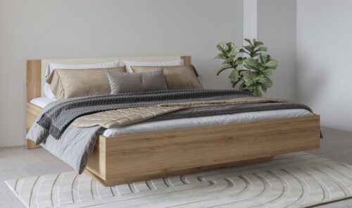 Home affaire Bettgestell Bitry, Breite 160 bzw. 180 cm, moderner Bettrahmen, Doppelbett in zwei Grössen