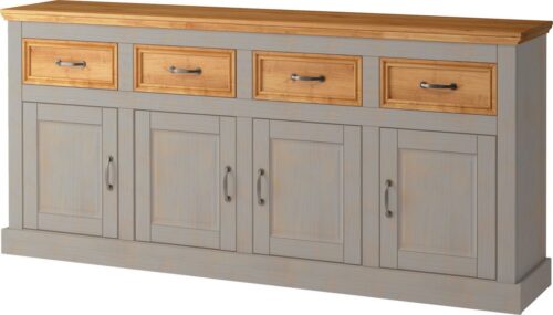 Home affaire Sideboard Selma, Kommode mit 4 Türen und 4 Schubkästen. Breite 192 cm