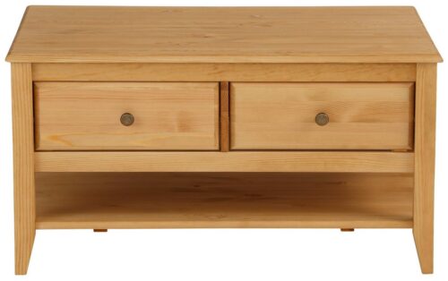Home affaire Couchtisch Leonis, Breite 89 cm, mit Schubladen und Ablageboden, massiver Kiefer, FSC®