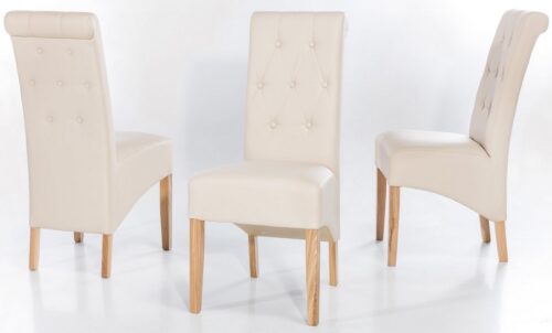 Home affaire Stuhl Chris (Set, 2 St), pflegeleichter Kunstleder Bezug, 2er, 4er oder 6er-Set, Sitzhöhe 51 cm