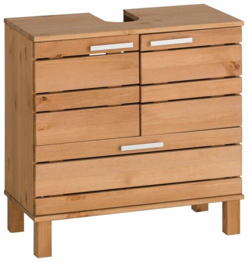 Home affaire Waschbeckenunterschrank JOSIE Breite 60, aus Massivholz, Metallgriffe, 1 Schublade & 2 Türen