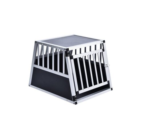 HOME DELUXE Hunde-Transportbox Alu SKITO, verschließbar, Hundetransportbox Aluminium Hundebox Kofferraum