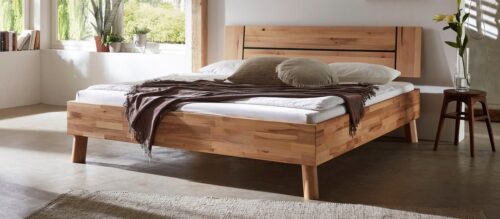 Home affaire Massivholzbett Chavot II, wahlweise in Kernbuche oder Wildeiche erhältlich