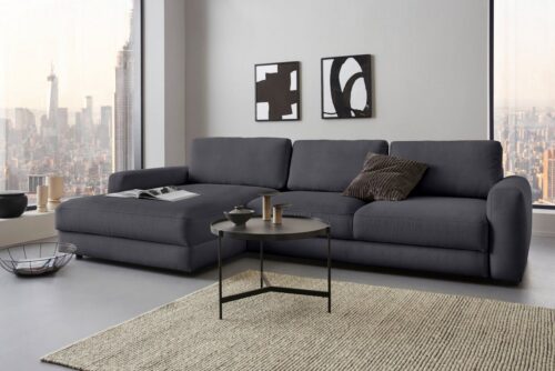 Home affaire Ecksofa Bloomfield, bequem und elegant, OTTOs Choice, Breite 303cm, L-Form, wahlweise mit Bettfunktion und Bettkasten, Unser Dauertiefpreis