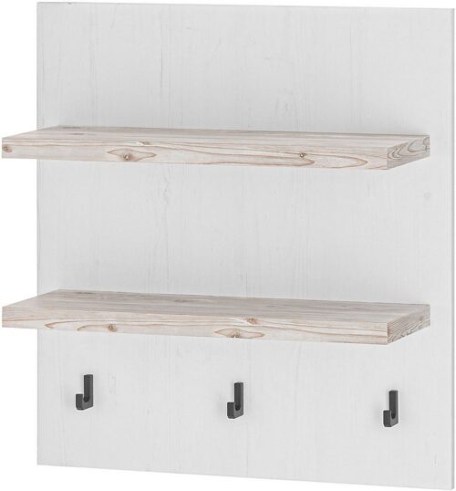 Home affaire Küchenregal Florenz, Wandboard in Pinie Weiß, Hängeregal, Wandregal, im Landhausstil, Breite 60 cm, 28 mm starker Ablageboden