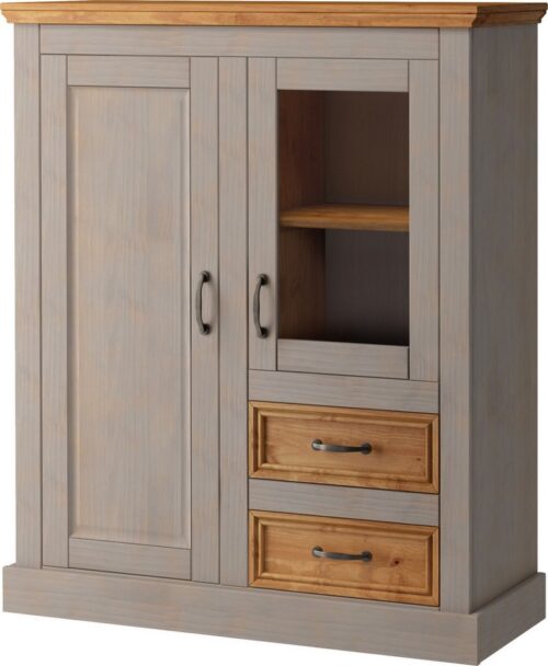 Home affaire Highboard Selma, Vitrine, Breite 100 cm